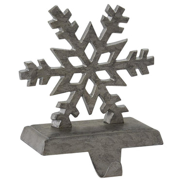 Snowflake Stocking Hanger - Galvanized Set of 2 Park Designs - The Fox Decor